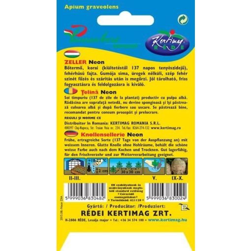 Rédei Kertimag Neon zeller vetőmag 0,5g 180db/kr A