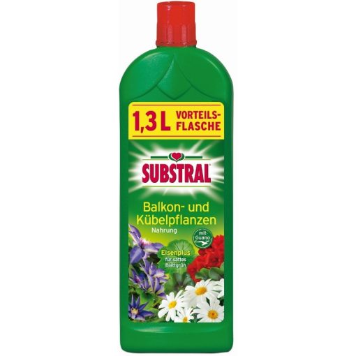 SUBSTRAL Tápoldat balkon- és cserepes növényekhez guanóval 1,3 liter