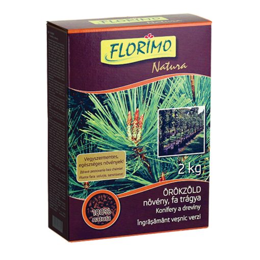 FLORIMO® Natura Örökzöld növény, cserje, fa trágya 2 kg.