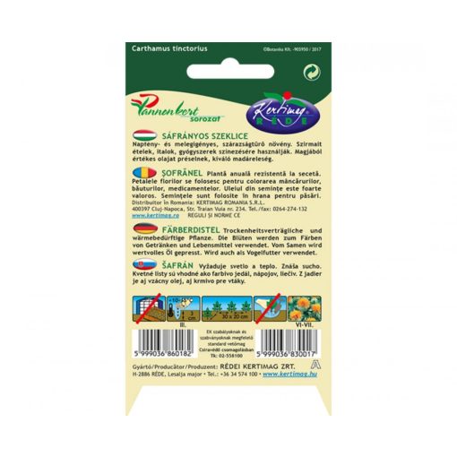 Rédei Kertimag Sáfrányos Szeklice vetőmag 2g A