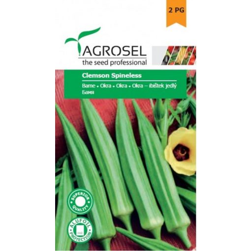 Agrosel Clemson Spineless Okra 5 g.