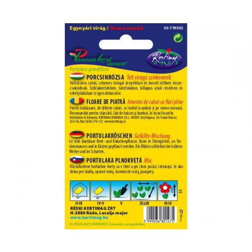 Rédei Kertimag Porcsinrózsa Teltvirágú Színkeverék 0,5g A