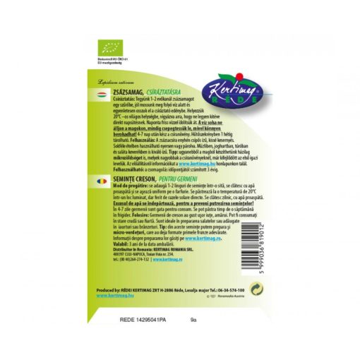 Rédei Kertimag BIO Zsázsa csíramag 30g D