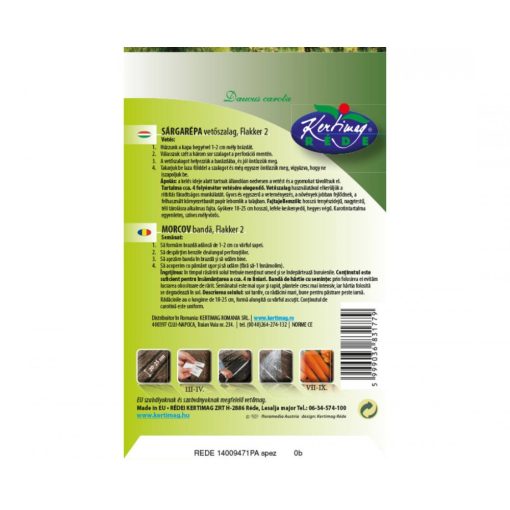 Rédei Kertimag Sárgarépa Flakker vetőszalag 3×1,33m D